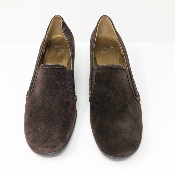 Joan & David Shoes - Circa Joan & David Sz 10 Brown Suede Leather Heels